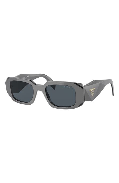 Prada 51mm Rectangular Sunglasses 